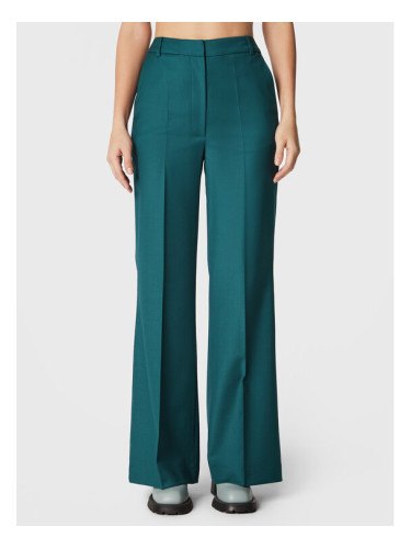 Simple Текстилни панталони LINDA TOL SPD550-02 Зелен Regular Fit