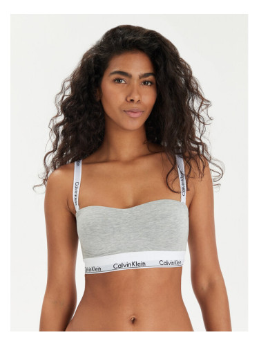 Calvin Klein Underwear Сутиен без банели 000QF7628E Сив
