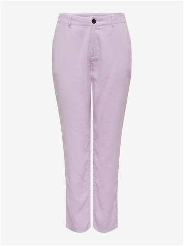 Light purple women's trousers ONLY Aris - Women