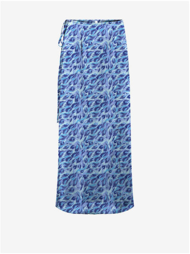 Blue women's patterned maxi skirt ONLY Nova - Women