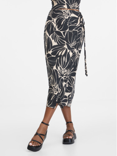 Orsay BlackLadies Patterned Skirt - Women's