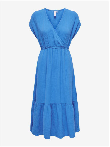 Blue women's midi dress ONLY Thyra - Women