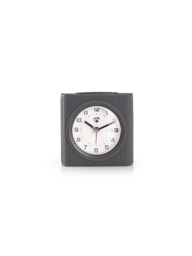 Настолен часовник с будилник, гумиран, CLDK004GY, NEDIS
