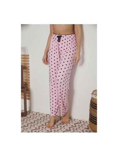 Пижамен панталон на точки Розово
