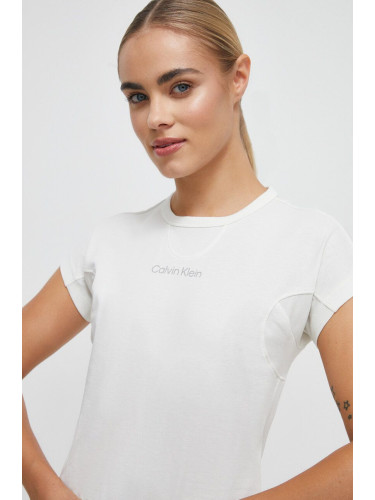 Тениска за трениране Calvin Klein Performance в бяло