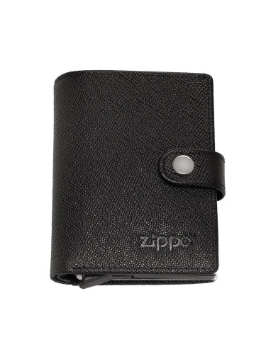 Компактен портфейл Zippo Saffiano Flip, RFID защита