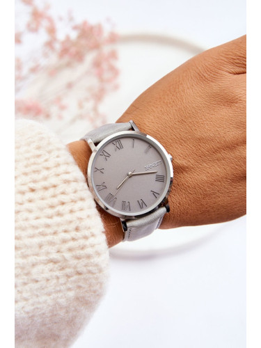 Women's watch ERNEST with analogue strap Grey