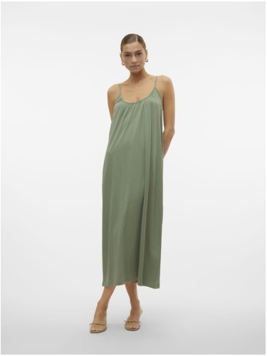 Green women's basic maxi dress Vero Moda Luna - Women