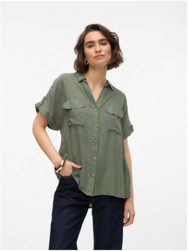 Vero Women's Green Shirt Moda Bumpy - Women